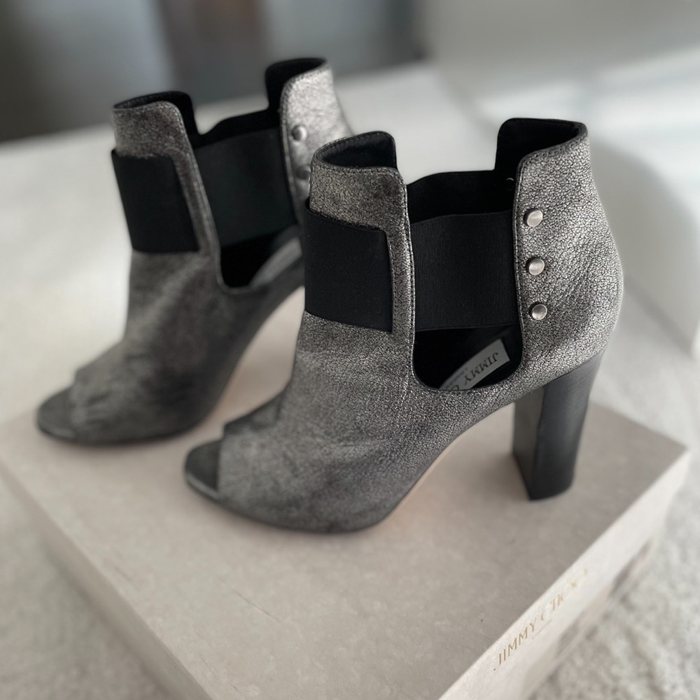 Jimmy choo Mase 95 platinum heels